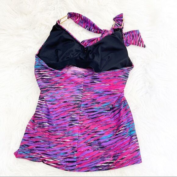 SPANX Whittle Waistline Draped Tankini Swim Top - Picture 6 of 8